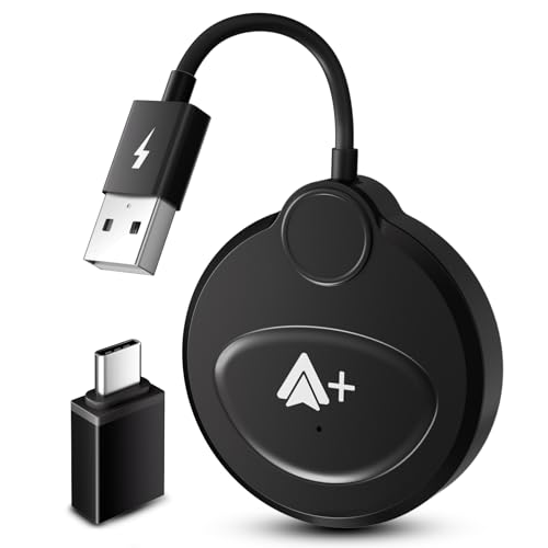 Uniytriox Android Auto Wireless Adapter mit YouTube, Netflix, Tiktok für Autos, Android Auto Adapter für Werkseitig Verkabeltes Android Auto auf Wireless, Kompatibel mit Android Phone & 98% der Autos von Uniytriox