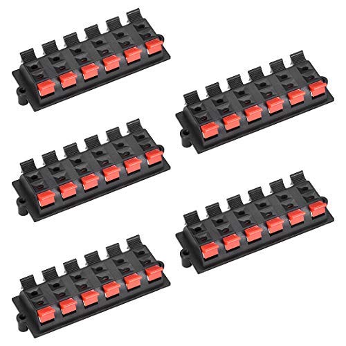 2 Reihen, 12 Wege, Frühling, Lautsprecher, Terminal, Clip, Push-Release, Audio-Kabel, Kabelklemmen, Block WP12-03B, 5 Stück 2 Reihen, 12 Wege, Frühling, Lautsprecher, Terminal, Clip, Push-Release, Audio-Kabel, Kabelklemmen, Block WP12-03B, 5 Stück von Unknown