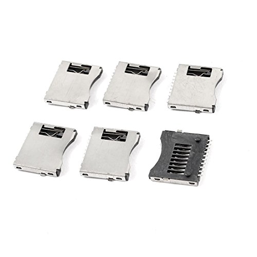 N/A A14061000ux0287 SMT SMT Cell Phone TF Micro SD Memory Card Slot Holder Sockets Pack of 6 von Unknown