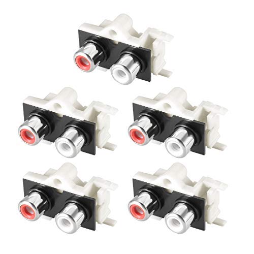 N/A PCB Mount 2 RCA Buchse Audio Video AV Anschluss Weiß Schwarz 3 Pins 5 Stück N/A PCB Mount 2 RCA Buchse Audio Video AV Anschluss Weiß Schwarz 3 Pins 5 Stück von Unknown