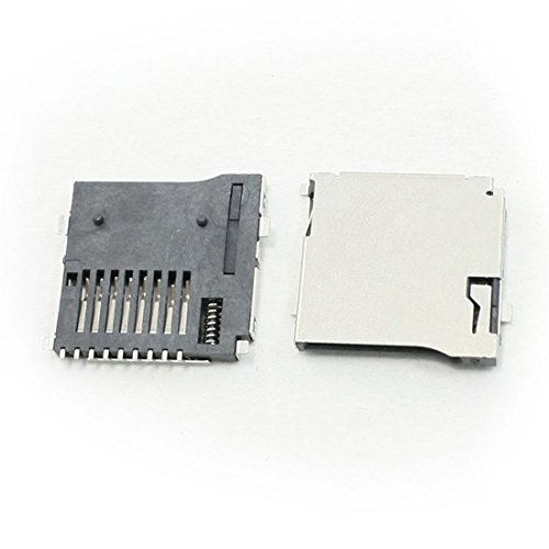 N/A PCB Surface Mount Push-Out Flip Typ TF Micro SD Memory Card Socket 10 Stück von Unknown