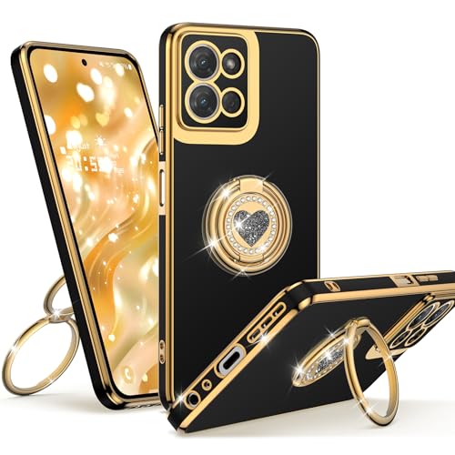 Unlicaku Schutzhülle für Motorola Moto G Power 2025 mit Ständer, Handyhülle mit Doppelring Kickstand, Frauen Mädchen Bling Glitzer Niedlich Luxus Schutzhülle Schwarz Unlicaku Schutzhülle für Motorola Moto G Power 2025 mit Ständer, Handyhülle mit Doppelring Kickstand, Frauen Mädchen Bling Glitzer Niedlich Luxus Schutzhülle Schwarz von Unlicaku