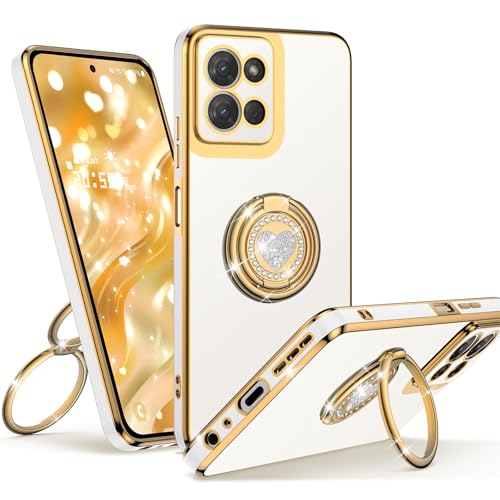 Unlicaku Schutzhülle für Motorola Moto G Power 2025 mit Ständer, Handyhülle mit Doppelring Kickstand, Frauen Mädchen Bling Glitzer Niedlich Luxus Schutzhülle Weiß Unlicaku Schutzhülle für Motorola Moto G Power 2025 mit Ständer, Handyhülle mit Doppelring Kickstand, Frauen Mädchen Bling Glitzer Niedlich Luxus Schutzhülle Weiß von Unlicaku