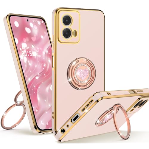 Unlicaku Schutzhülle für Motorola Moto G Stylus 5G 2024 mit Ständer, Handyhülle mit Doppelring Kickstand, Frauen Mädchen Bling Glitzer Niedlich Luxus Schutzhülle Rosa Unlicaku Schutzhülle für Motorola Moto G Stylus 5G 2024 mit Ständer, Handyhülle mit Doppelring Kickstand, Frauen Mädchen Bling Glitzer Niedlich Luxus Schutzhülle Rosa von Unlicaku