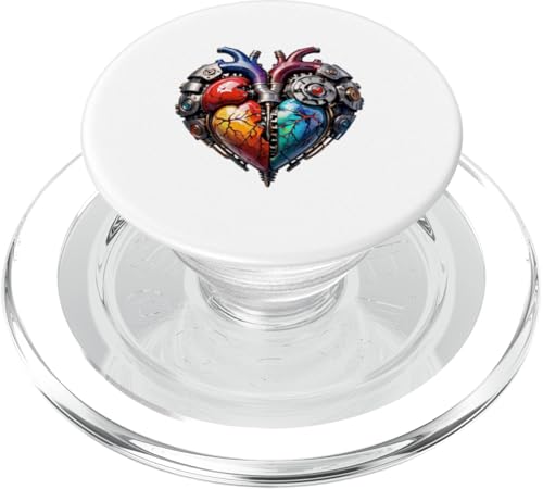 Lebendiges mechanisches Herz-Design PopSockets PopGrip für MagSafe von UnluckyStore