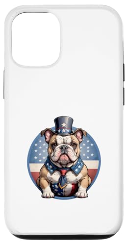 Rot, Weiß und Bulldogge: Stolzer Patriot Hülle für iPhone 12/12 Pro Rot, Weiß und Bulldogge: Stolzer Patriot Hülle für iPhone 12/12 Pro von UnluckyStore