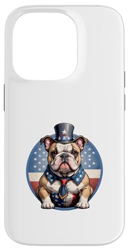 Rot, Weiß und Bulldogge: Stolzer Patriot Hülle für iPhone 14 Pro Rot, Weiß und Bulldogge: Stolzer Patriot Hülle für iPhone 14 Pro von UnluckyStore