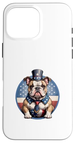 Rot, Weiß und Bulldogge: Stolzer Patriot Hülle für iPhone 16 Pro Max Rot, Weiß und Bulldogge: Stolzer Patriot Hülle für iPhone 16 Pro Max von UnluckyStore