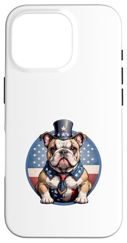 Rot, Weiß und Bulldogge: Stolzer Patriot Hülle für iPhone 16 Pro Rot, Weiß und Bulldogge: Stolzer Patriot Hülle für iPhone 16 Pro von UnluckyStore
