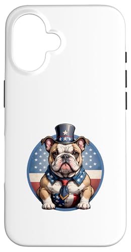 Rot, Weiß und Bulldogge: Stolzer Patriot Hülle für iPhone 16 Rot, Weiß und Bulldogge: Stolzer Patriot Hülle für iPhone 16 von UnluckyStore