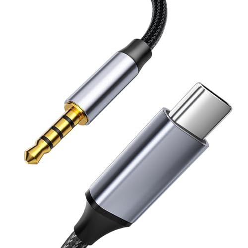 Aux kabel usb c auf 3,5 mm Klinke Audiokabel 1m Für Autoradio, Lautsprecher und Kopfhörer, Samsung Galaxy S23, S22, S20, Android, iPad, Kopfhörer, usw. C-Typ-Auxiliary-Kabel auf 3,5 mm Klinkenkabel von Unnderwiss