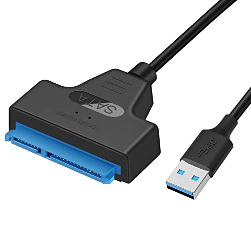 Unnderwiss kabel adapter Sata to usb Kompatibel mit externen und internen Festplatten SSD/HDD 2.5 Zoll Adapter Kompatibel mit Windows, Mac und Linux Betriebssystemen von Unnderwiss