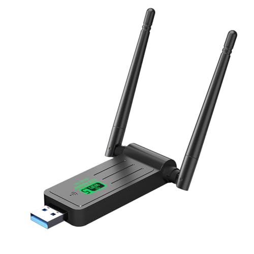 WLAN USB USB WiFi Adapter für Desktop PCs 1300Mbps Dual 5Dbi Antenne 5G/2.4G USB 3.0 Dual Band Netzwerk Adapter USB WiFi Adapter für Desktop PCs Laptops Windows11/10/8/7 WLAN USB USB WiFi Adapter für Desktop PCs 1300Mbps Dual 5Dbi Antenne 5G/2.4G USB 3.0 Dual Band Netzwerk Adapter USB WiFi Adapter für Desktop PCs Laptops Windows11/10/8/7 von Unnderwiss