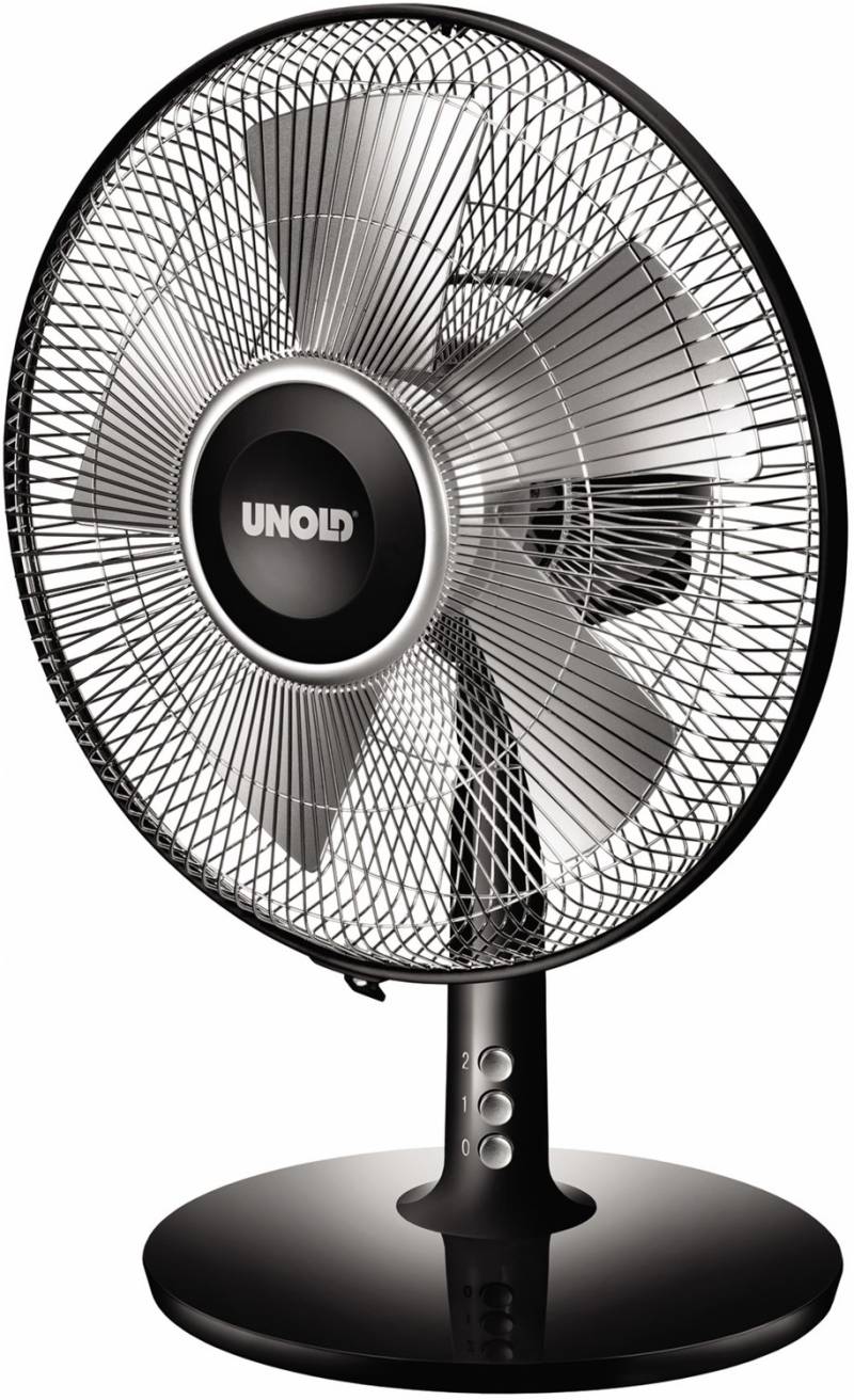 86817 Tischventilator Silverline schwarz/silber von Unold