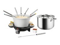 Unold Fondue 48645 1000 W schwarz/silber, 0,9 l, Schwarz, Silber von Unold