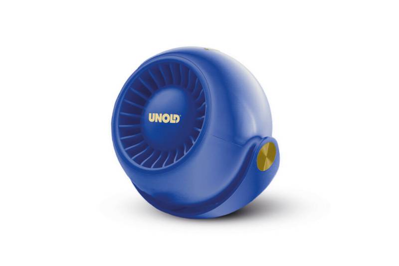 Unold Ventilator Breezy Bowl 86679 Schwarz, Blau 9 cm Handventilator von Unold