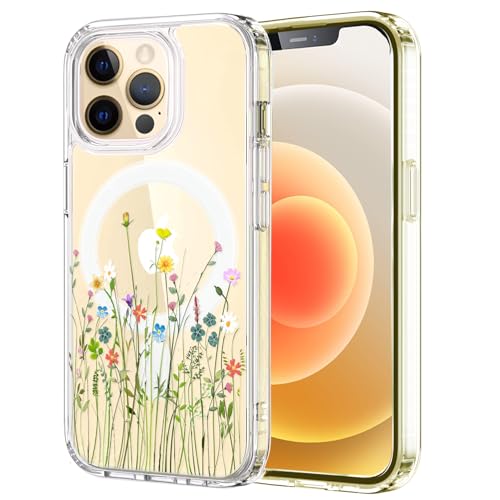 Unov Hülle Kompatibel mit iPhone 14 Pro Hülle klar Transparent Kompatibel mit Magsafe Geprägtes das Muster Stoßdämpfung Stoßfängerschutz Stoßfest rutschfest Schlanke Schutzhülle (Blumen Blumenstrauß) Unov Hülle Kompatibel mit iPhone 14 Pro Hülle klar Transparent Kompatibel mit Magsafe Geprägtes das Muster Stoßdämpfung Stoßfängerschutz Stoßfest rutschfest Schlanke Schutzhülle (Blumen Blumenstrauß) von Unov
