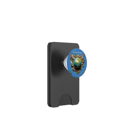 Be the Change: Eine bessere Welt beginnt bei dir PopSockets PopWallet für MagSafe von UnusedPerspective_design