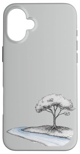Der Baum und der Bach: Natürliche Harmonie Hülle für iPhone 16 Plus von UnusedPerspective_design