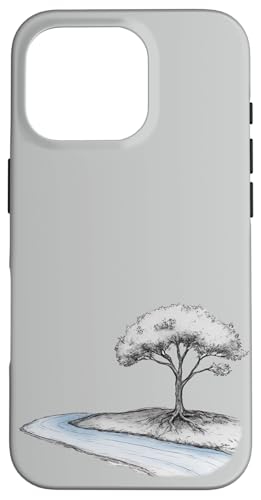 Der Baum und der Bach: Natürliche Harmonie Hülle für iPhone 16 Pro Der Baum und der Bach: Natürliche Harmonie Hülle für iPhone 16 Pro von UnusedPerspective_design