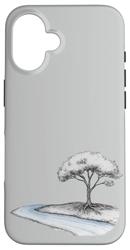 Der Baum und der Bach: Natürliche Harmonie Hülle für iPhone 16 Der Baum und der Bach: Natürliche Harmonie Hülle für iPhone 16 von UnusedPerspective_design