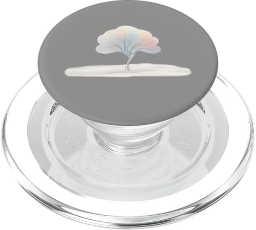 Pastell stilisierter Baum Zeichnung - Minimalistische Natur PopSockets PopGrip für MagSafe von UnusedPerspective_design