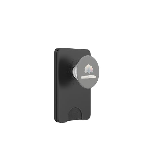 Pastell stilisierter Baum Zeichnung - Minimalistische Natur PopSockets PopWallet für MagSafe von UnusedPerspective_design