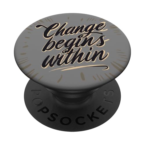 Veränderung beginnt von innen PopSockets Klebender PopGrip von UnusedPerspective_design