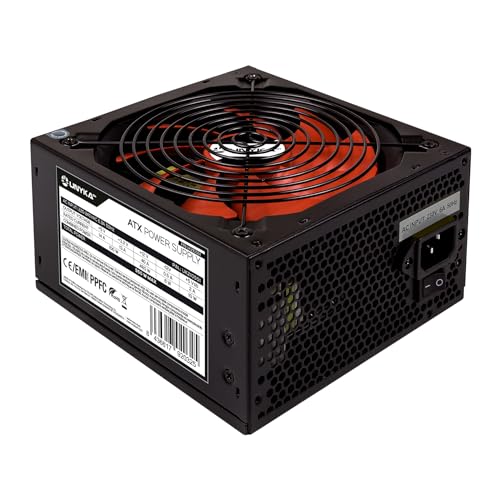 UNYKAch ATX 550 W Gaming-Netzteil mit 140 mm leisem Lüfter und Leistungskorrektur (PPFC) von Unykach