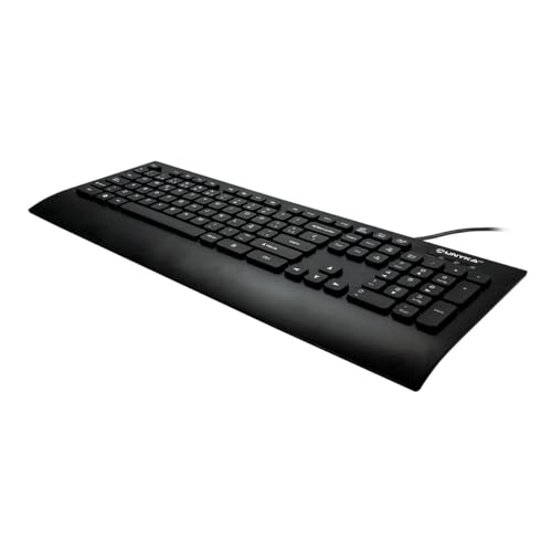 Unykach Wave KB 10 Tastatur, Flache Membran-Tastatur mit 105 Tasten, USB-Anschluss, spanisches QWERTY-Layout von Unykach