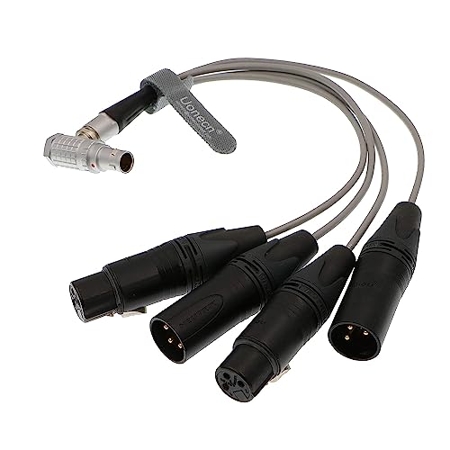Uonecn 10 Pin Stecker auf 4 XLR 3 Pin Breakout Audio Input Output Kabel für Atomos Shogun Monitor Recorder Audio Splitter 30cm Uonecn 10 Pin Stecker auf 4 XLR 3 Pin Breakout Audio Input Output Kabel für Atomos Shogun Monitor Recorder Audio Splitter 30cm von Uonecn