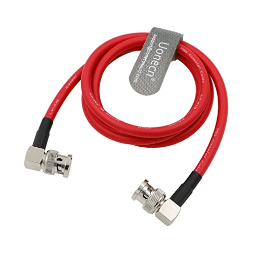 Uonecn 12G BNC-Koaxial-Kabel Stecker zu Stecker HD SDI Kabel L-förmig Original Kabel für 4K Video Kamera 1M von Uonecn