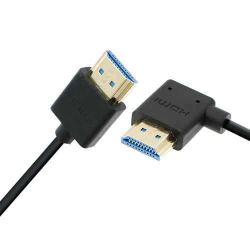 Uonecn 8K HDMI 2.1 Cable for Atomos Ninja V, 48Gbps Ultra High Speed Thin HDMI Cord, Straight to Left Angle Short HDMI Cable for Sony A7iv, Z-CAM F6, RED Dolby Atmos, TV, Laptop 10inch|25CM Uonecn 8K HDMI 2.1 Cable for Atomos Ninja V, 48Gbps Ultra High Speed Thin HDMI Cord, Straight to Left Angle Short HDMI Cable for Sony A7iv, Z-CAM F6, RED Dolby Atmos, TV, Laptop 10inch|25CM von Uonecn