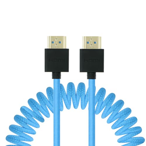 Uonecn 8K HDMI 2.1 Kabel gewickelt geflochten für Sony A7iv, Z-CAM F6, Z-Cam E2 Pro, 48 Gbit/s Hochgeschwindigkeits-Ethernet-Kabel für Atomos Ninja V, RED Dolby Atmos, 8K 4K TV, Laptop von Uonecn