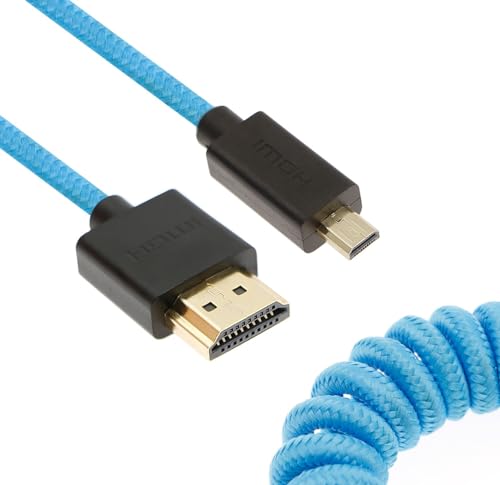 Uonecn Micro HDMI auf HDMI Kabel für Atomos Ninja-V, HDMI auf Micro HDMI Kabel für Canon R5C R5 R6, Unterstützung 3D HDR 1080P HD eARC, 12-18 Zoll Uonecn Micro HDMI auf HDMI Kabel für Atomos Ninja-V, HDMI auf Micro HDMI Kabel für Canon R5C R5 R6, Unterstützung 3D HDR 1080P HD eARC, 12-18 Zoll von Uonecn
