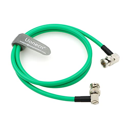 Uonecn SDI 12G BNC-Koaxial-Kabel männlich zu männlich L-förmig Original Kabel für 4K Video Kamera 1M von Uonecn