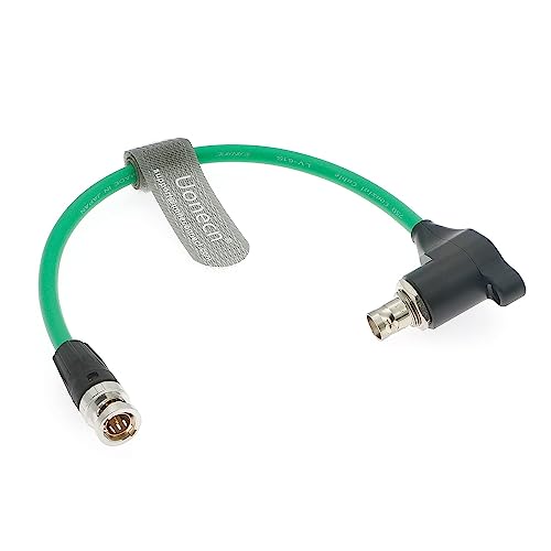 Uonecn SDI BNC Kabel Stecker auf Rechtwinklige Buchse Galvanische-Isolatoren SDI-Schutzkabel für RED-Komodo Kamera 20CM (grün) von Uonecn