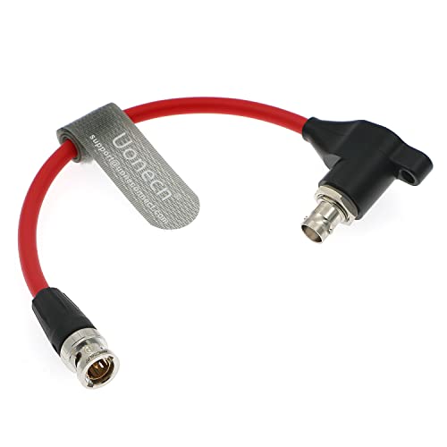 Uonecn SDI-Protector SDI BNC Kabel Stecker auf Rechtwinklig BNC Buchse Galvanic-Isolators Kable für RED-Komodo Kamera 20CM (Rot) von Uonecn