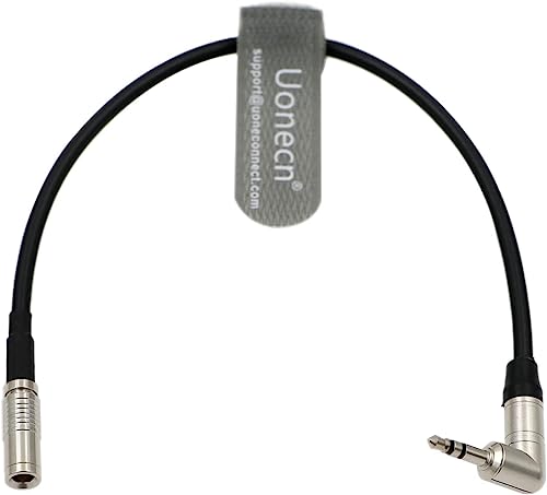 Uonecn Timecode-Kabel DIN 1,0丨2,3 auf 3,5 mm TRS 90 Grad Zeitcode-Kabel für Canon R5C Tentakel Sync von Uonecn