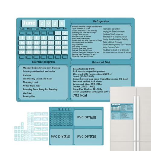 Magnetic Calendar, Meal Calendar, 14.9x10.6 inches Multipurpose Monthly Fridge Planner For Fitness Tracker, Chore Chart, Shopping, Planning, Workout Schedule, Dry Erase Organizer Magnetic Calendar, Meal Calendar, 14.9x10.6 inches Multipurpose Monthly Fridge Planner For Fitness Tracker, Chore Chart, Shopping, Planning, Workout Schedule, Dry Erase Organizer von Uonguon