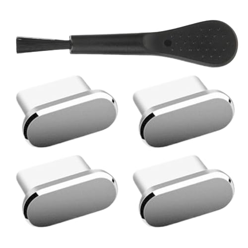 USB C Dust Plug, Charging Port Cover Set of 4, 0.39x0.24 Inches Compact Design, Portable Smartphone Plug with Cleaning Brush for Tablet, Mobile Phone, Road Trip, Hiking and Outdoor USB C Dust Plug, Charging Port Cover Set of 4, 0.39x0.24 Inches Compact Design, Portable Smartphone Plug with Cleaning Brush for Tablet, Mobile Phone, Road Trip, Hiking and Outdoor von Uonguon