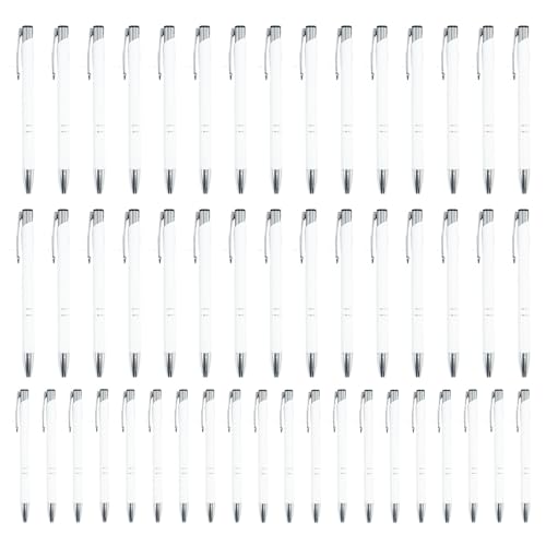 Uonguon Kugelschreiber, 50 Stück Metall- -Stifte 5,47 x 0,35 Zoll Multifunktions Mode Schreibwaren Glattes Schreiben mit Silberclip für Geschäftsleute, Studenten und Lehrer Uonguon Kugelschreiber, 50 Stück Metall- -Stifte 5,47 x 0,35 Zoll Multifunktions Mode Schreibwaren Glattes Schreiben mit Silberclip für Geschäftsleute, Studenten und Lehrer von Uonguon