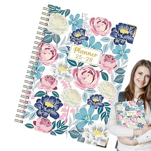 Uonguon Ringelnotizbuch, Spiralbuch, 21,6 x 15,7 x 1,5 cm, A5, dickes Tagebuch, Blumendesign, englischer Notizblock, ideal zum Skizzieren, Notizen, College, Recht, Arbeit Uonguon Ringelnotizbuch, Spiralbuch, 21,6 x 15,7 x 1,5 cm, A5, dickes Tagebuch, Blumendesign, englischer Notizblock, ideal zum Skizzieren, Notizen, College, Recht, Arbeit von Uonguon