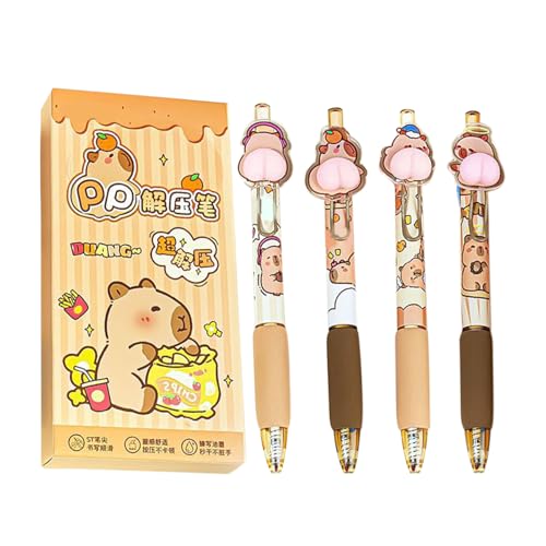 Uonguon Tierstift, einziehbare schwarze Tinte, 14,5 cm, buntes Design, tragbares Schreibwaren-Set, lustiges Schulbedarf, ideal für Zuhause, Schulen, Studio und kreatives Schreiben Uonguon Tierstift, einziehbare schwarze Tinte, 14,5 cm, buntes Design, tragbares Schreibwaren-Set, lustiges Schulbedarf, ideal für Zuhause, Schulen, Studio und kreatives Schreiben von Uonguon