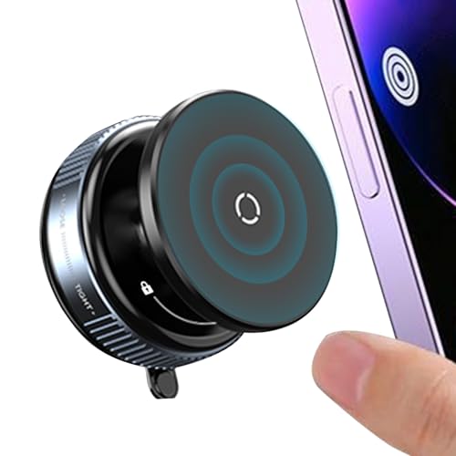 Uonguon Vakuum-Magnet-Handyhalterung, Magnetständer, 360 Grad drehbar, starke Unterstützung, Auto-Innenzubehör, Saugnapf-Basishalterung für Armaturenbrett, kompaktes schwarzes Design Uonguon Vakuum-Magnet-Handyhalterung, Magnetständer, 360 Grad drehbar, starke Unterstützung, Auto-Innenzubehör, Saugnapf-Basishalterung für Armaturenbrett, kompaktes schwarzes Design von Uonguon
