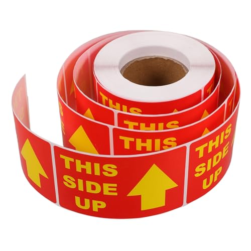 Uonlytech 1 Rolle Etiketten Verpackungsaufkleber Paket Warnabziehbilder Gelb Vorsicht groß Warnaufkleber Aufkleber für den Versand Aufkleber für den Umzug Warnung Papier rot Uonlytech 1 Rolle Etiketten Verpackungsaufkleber Paket Warnabziehbilder Gelb Vorsicht groß Warnaufkleber Aufkleber für den Versand Aufkleber für den Umzug Warnung Papier rot von Uonlytech