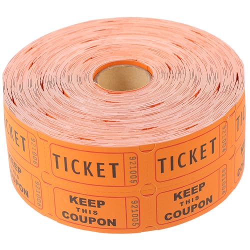 Uonlytech 1 Rolle Lotterielos Tickets Für Partys Ticketnummern Spiel Tombola Lose Etiketten Event Tickets Doppel Tombola Lose Tombola Lose Ticket Für Events Fundraising Papier von Uonlytech