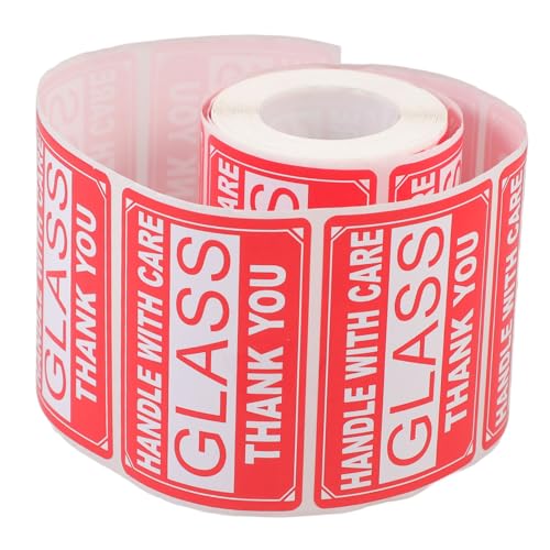 Uonlytech 1 Rolle Zerbrechliche Etiketten aufkleber Schutz Siegeletikett mit Pflegeaufklebern handhaben zerbrechliche Aufkleber Warnung zerbrechlicher Aufkleber selbstklebendes Papier rot Uonlytech 1 Rolle Zerbrechliche Etiketten aufkleber Schutz Siegeletikett mit Pflegeaufklebern handhaben zerbrechliche Aufkleber Warnung zerbrechlicher Aufkleber selbstklebendes Papier rot von Uonlytech