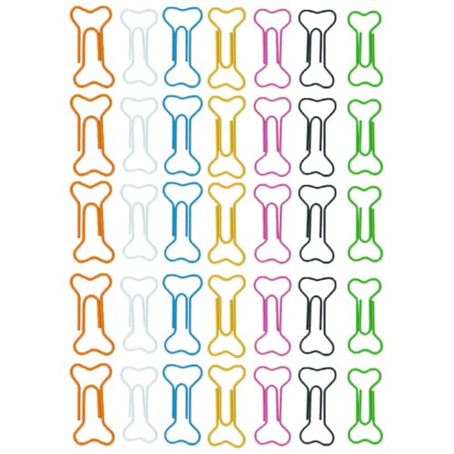 Uonlytech 1 Satz Büroklammern Süße Büroklammern Knochen Büro Süße Binder Clips Journal Clips Aufbewahrungs Papierklammern Kleine Pastellfarbene Farben Bastelpapier 100 Stück von Uonlytech