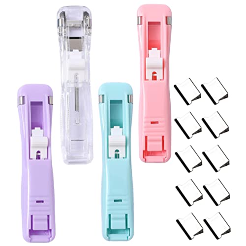 Uonlytech 1 Satz Clam Clip Heftgerät Teiliges Büroklammern Pastellfarben Transparent mit Nachfüllklammern für Dokumentenorganisation im Büro und Studium Uonlytech 1 Satz Clam Clip Heftgerät Teiliges Büroklammern Pastellfarben Transparent mit Nachfüllklammern für Dokumentenorganisation im Büro und Studium von Uonlytech